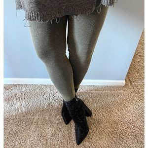 Shimmery Gold/Black Leggings